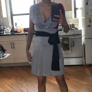 Ted Baker dress grey raspberry